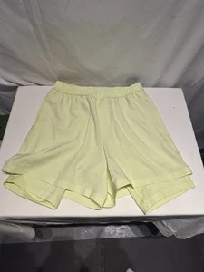 Pantalones cortos deportivos DSG Agility 2 en 1 para hombre, amarillos, talla pequeña, entrepierna de 5”, ~NUEVOS CON ETIQUETAS~ - Imagen 1 de 8