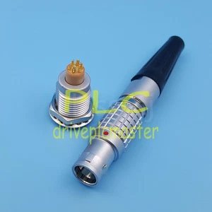 1Pair 6Pin Push-Pull Circular Cable Plug Connector Compatible 1B FGG EGG 306 #dr - Picture 1 of 8