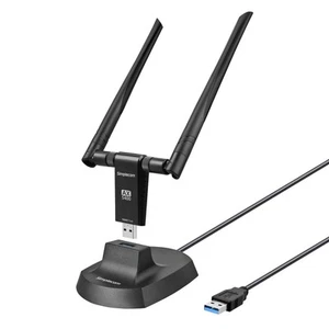 Simplecom NW811v3 AX5400 Tri-Band WiFi 6E USB Adapter with 2x 5dBi High Gain Ant - Picture 1 of 4