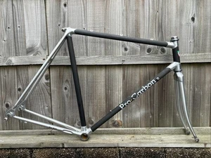 Vintage Alan Carbonio Pro Carbon 58cm Carbon & Alloy Bonded Fahrrad Rahmenset - Bild 1 von 24