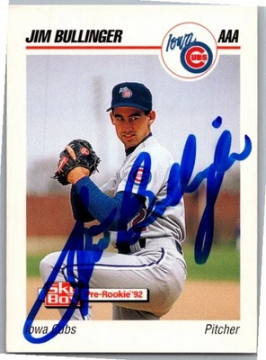 1992 -Jim Bullinger- Skybox Autograph/Signed/Auto Baseball Card #98 Cubs - Image 1 of 2