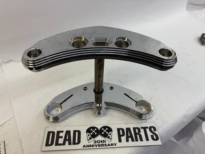 Harley chrome Wideglide 41mm billet Accutronix triple tree fork stem set - Bild 1 von 7