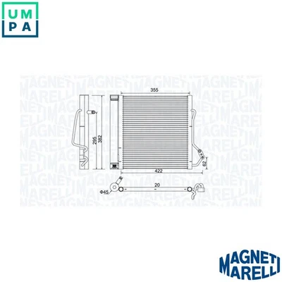CONDENSER AIR CONDITIONING 350203810000 FOR SMART M160.910/160E6ALB05 0.6L 3cyl - Image 1 of 4