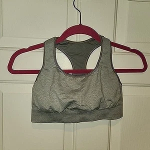 Champion sz L Gray Sports Bra Racerback Lightly Lined - Picture 1 of 5