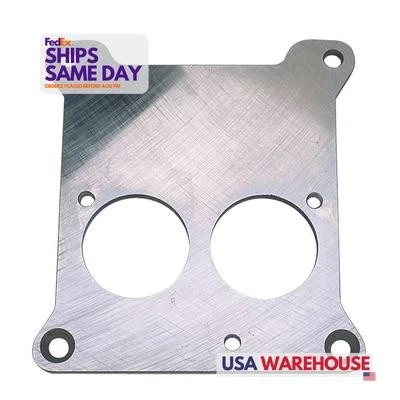 Trans-Dapt 2203, One Holley 4BBL To BBC TBI Front Mount Natural Steel Performanc - Image 1 of 4