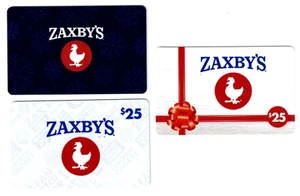 Zaxby's Gift Card  - Chicken Restaurant - LOT of 3 -c 2018, 19, 23 - No Value - Picture 1 of 2