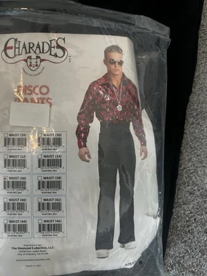 Мужские диско брюки черный размер 36 костюм диско брюки диско брюки - Изображение 1 из 4