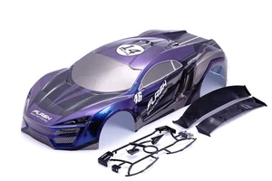 RC CAR KAROSSERIE 1:10 "FLASH" DRIFT IN METALLIC FLIP FLOP # JLR57 - Bild 1 von 4