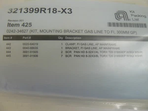 NEW AMAT APPLIED MATERIALS 0242-34627 MOUNTING BRACKET GAS LINE KIT 300MM GP - Picture 1 of 2