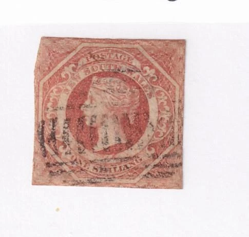 NEW SOUTH WALES # 31 VF-LIGHTLY USED 1sh IMPERF CAT VALUE $165 - Image 1 of 1