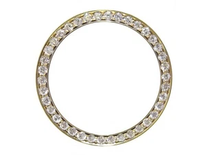 Rolex 36 mm data giorno/data solo lega 2,40 ct bianco taglio tondo lunetta diamantata - Foto 1 di 6