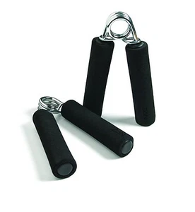 Par ZON Espuma Negra Suave Recubrimiento Ejercicio Mano Fuerza Resistencia Empuñaduras Entrenamiento - Imagen 1 de 2