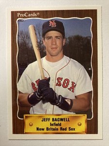 Jeff Bagwell 1990 PROCARDS New Britain Red Sox Rookie Card #1324 (3436) HOF