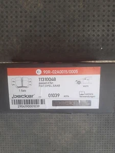 Becker bremsbeläge V+H für Astra H OPC - Bild 1 von 4