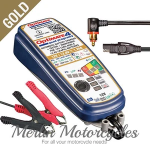OptiMate 4 Quad Premium BMW Triumph Motorcycle 12v Charger Optimiser Next Day - Picture 1 of 17