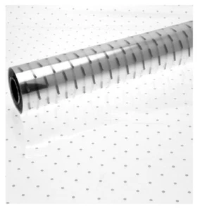 Silver Dot Clear Cellophane Mother's day Wedding Birthday flower Gift Wrapping - Picture 1 of 1