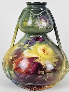 Antique 1800's Royal Bonn Germany Stunning Hand Painted German Porcelain Vase 8" - Picture 1 of 17