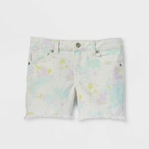 Girls' Tie-Dye Jean Shorts - Cat & Jack L (10/12)Plus, One Color - Picture 1 of 2