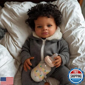 SGAFESZE Reborn Baby Dolls Black - 20 Inch African American Realistic Baby Do - Picture 1 of 5
