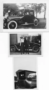 3 FOTOS ORIGINALES - COCHES ANTIGUOS - L. B. OTOÑO 1922 ESCRITO EN LA PARTE POSTERIOR - Imagen 1 de 6