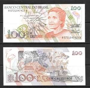 BRASIL, 100 CRUZEIROS, BANCO DO BRASIL, BILLETES, PAPEL MONEDA, MONEDA, SIN CIRCULAR - Imagen 1 de 1
