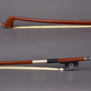 E.SARTORY Copy Master Pernambuco Cello Bow 4/4 Ebony Ring Frog Silver Parts Fast - Picture 1 of 12
