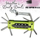 Bicyclist Multi Function Portable Travel Tool Set Kit Sockets Wrench Screwdriver