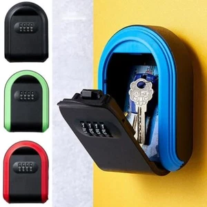 Wall Mount Combination Lock Key Safe Storage Box Outdoor Key Storage Secret Box - Picture 1 of 16