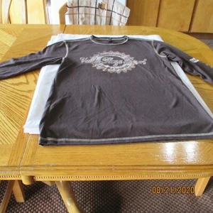 NEW Canvas Unisex Adult LONG-SLEEVE Shirt JERSEY T-Shirt COFFEE Brown Pullover M - Picture 1 of 7