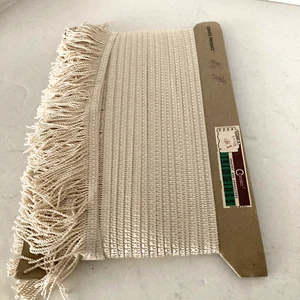 Vintage CONSO Thin Bullion Fringe / Trim - Bone/Cream - 3" X 14 ft - Picture 1 of 7