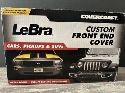 Lebra 55741-01 Bra 2 Piece; Black; Leather Grain Vinyl - Fits Kia Sportage 98-02 - Image 1 of 3