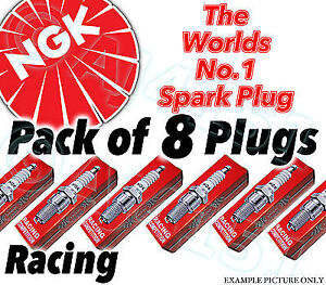 8x NEW NGK Racing SPARK PLUGS - Part No. R7345-8 Stock No. 4379 8pk Sparkplugs