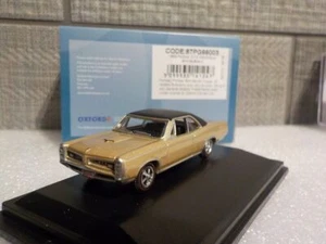 Model Car - Pontiac GTO - 1966 - BRONZE 1/87 New Oxford 87PG66003 - Picture 1 of 5