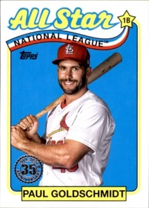 2024 Topps 1989 Béisbol 35 Aniversario All-Stars Azul Paul Goldschmidt St. - Imagen 1 de 2