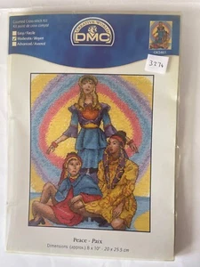 DMC Counted Cross Stitch Kit Peace - Picture 1 of 2