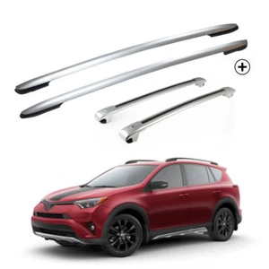 4Pcs Roof Rail Racks Cross Bars Crossbars Fits for 2013-2018 RAV4 RAV-4 - Picture 1 of 9
