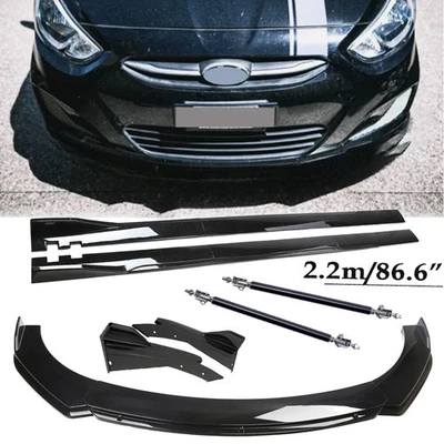 For Hyundai Accent Front Bumper Lip Body Kit Spoiler Side Skirt Rear Lip Glossy - Изображение 1 из 4