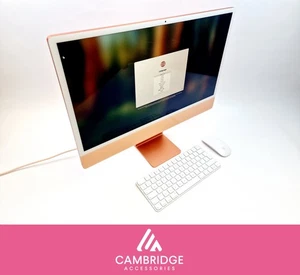 iMac 4.5K 2021 24" Apple M1 8CPU/ 8GPU 8GB RAM 512GB SSD Orange A2438 Grade B - Afbeelding 1 van 11