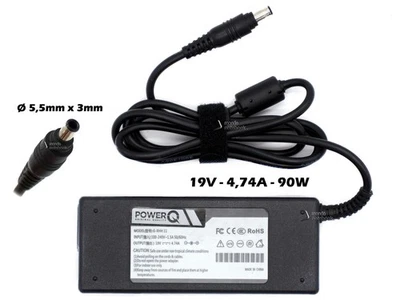Alimentatore PowerQ 90W 19V 4,74A (5,5x3)mm per Samsung R60 R70 R509 R520 R610