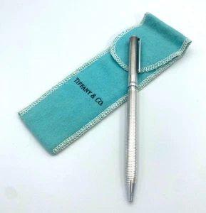 Penna a sfera Tiffany & Co in argento sterling 925 autentica con custodia - Foto 1 di 6