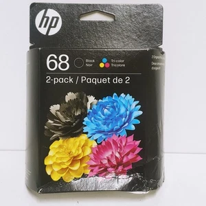 * Imperfect Box 05/2026 * HP 68 2-pak czarny/trójkolorowy oryginalny wkład atramentowy - Zdjęcie 1 z 5