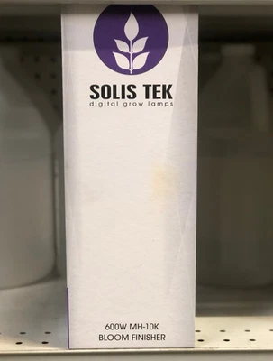 SolisTek Metal Halide 600W 10K Single-End Bloom Finisher Grow Lamp (Solis Tek) - Image 1 of 2