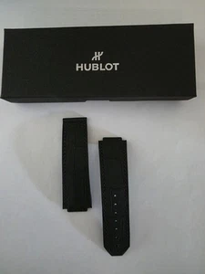 One Pair Of HUBLOT STRAP black Alligator GR301.100.80.0000.0000.0000 - Picture 1 of 10