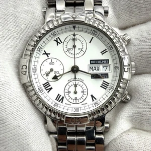 Orologio Cronografo Longines Uomo Rodolphe L.674.2 ETA 7750 Valjoux Acciaio - Foto 1 di 15