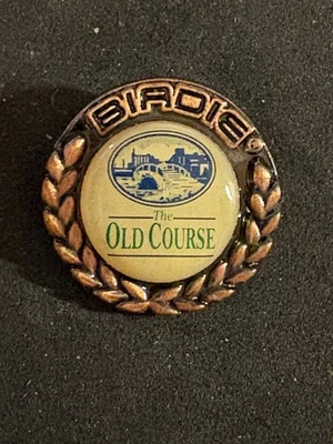 Marcador de golf St. Andrews Old Course 3/4" con vástago de metal - Fife, Escocia - ¡Una belleza! Foto 1 de 2