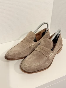 Tata Daily Oxford Dress Shoes Sz 39 Men Tan Suede Leather - Picture 1 of 9