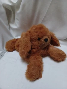 Vintage 1982 Gund Welpe Hund zimtbraun wollig Plüsch Stofftier Floppy flach Rarität  - Bild 1 von 2