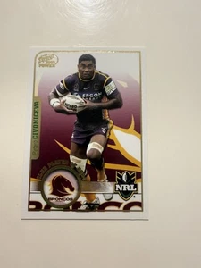 2005 NRL POWER CARD CLUB PLAYER OF YEAR CHASE CARD CP1-PETERO CIVONICEVA-BRONCOS - Picture 1 of 2