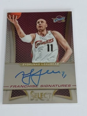2013-14 Panini Select Zydrunas Ilgauskas Signature #16 Cavaliers en tarjeta automática Foto 1 de 2