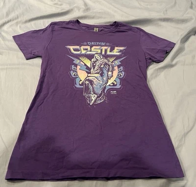 Camisa Dalton Castle ROH Púrpura Juvenil Indie Pro Lucha Luchador Anillo de Honor Foto 1 de 3